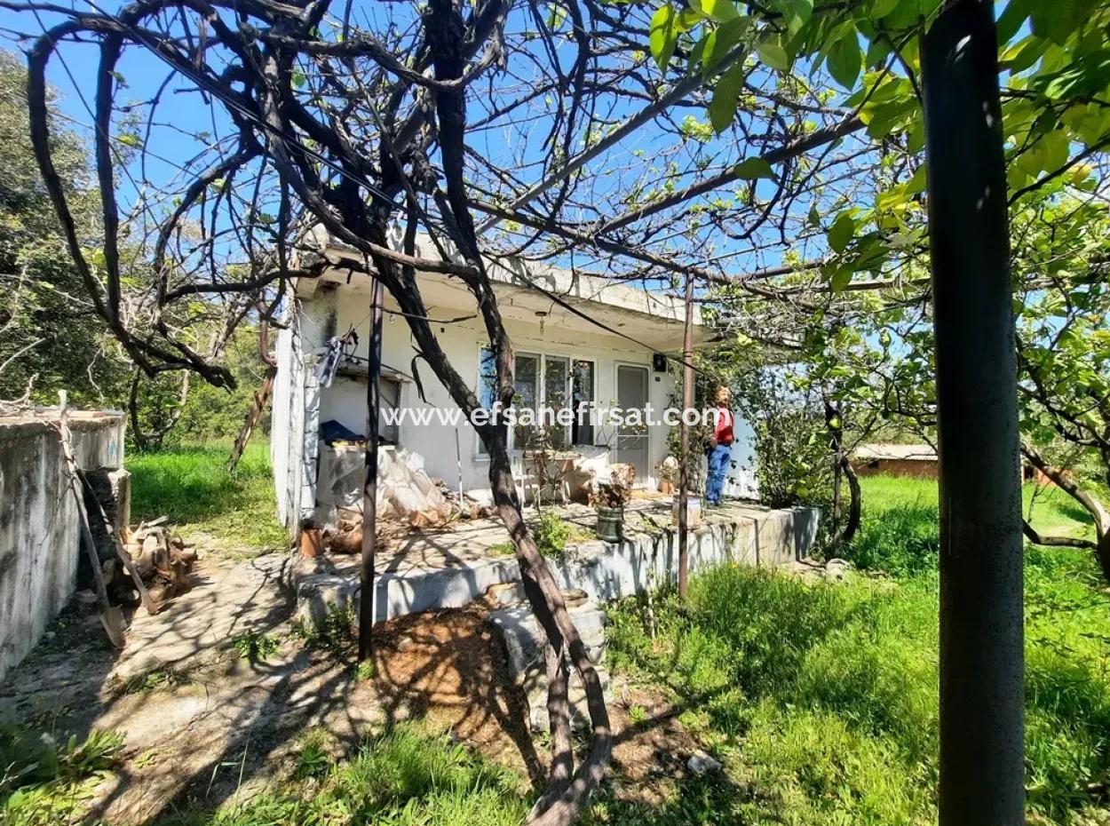 600 M2 Land Und Einfamilienhaus Mit Meerblick Zum Verkauf In Ortaca Sarıgerme