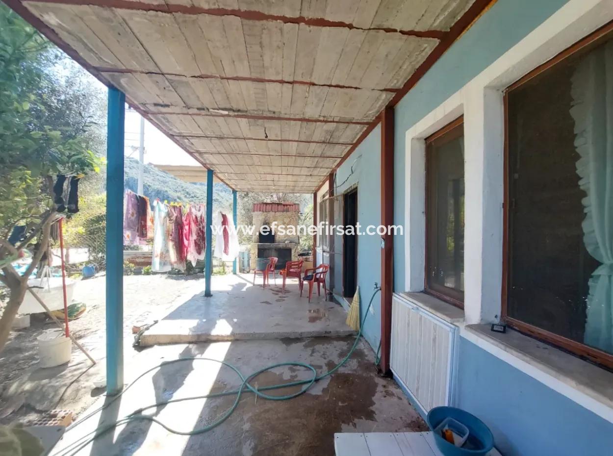 2-Stöckiges Einfamilienhaus Zum Verkauf Auf 500 M² Land In Mergenli, Ortaca, Muğla