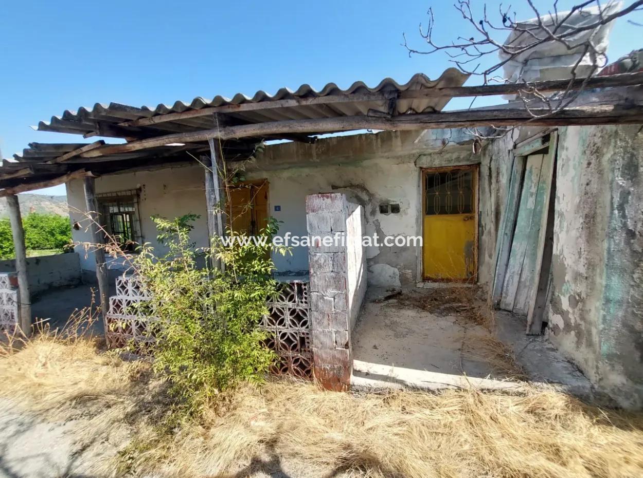 Muğla Ortaca Ekşiliyurt Freistehendes 950 M2 Land, Dorfhaus Und Scheune Zum Verkauf