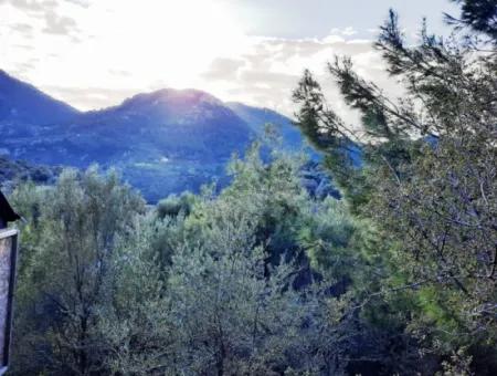 Mugla Dalyan Gokbel 1700 M2 Freistehendes Land Und Bungalow Mit Blick Auf Die Natur