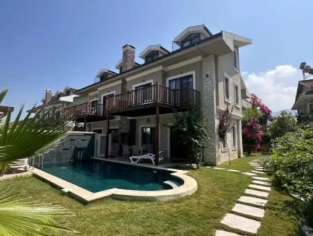 Wohnung, Möbliert 5 1 Luxusvilla Mit Swimmingpool Zum Verkauf In Dalyan, Mugla