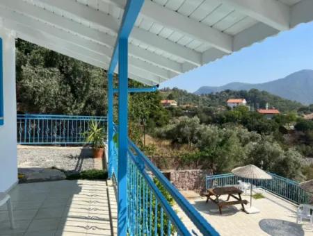 4 1 Freistehende Möblierte Villa Mit Meerblick Zum Verkauf In Muğla Dalyan Gökbel