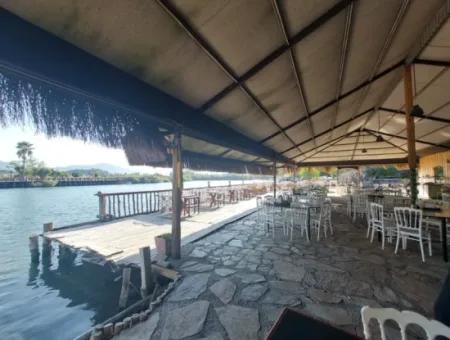 Köyceğiz Çandır Dalyan Canal Zero 865 M2 Haus Und Restaurant Zu Verkaufen