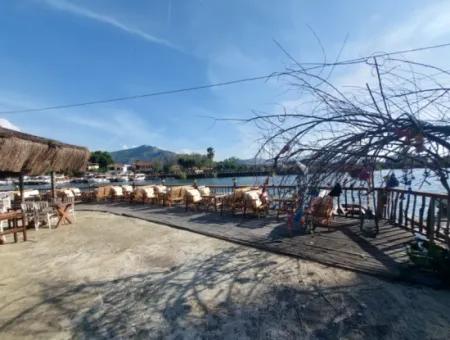 Köyceğiz Çandır Dalyan Canal Zero 865 M2 Haus Und Restaurant Zu Verkaufen