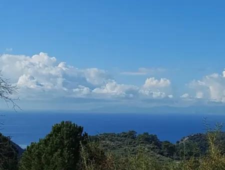 Ortaca Gökbel Abgetrenntes 2.640 M² Land Mit Meerblick Zum Verkauf