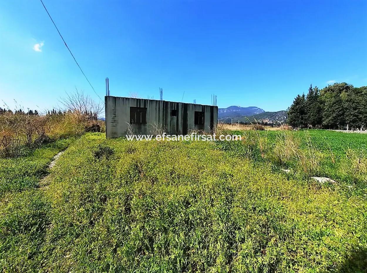 Mugla Dalyan 3500 M2 Land 120 M2 Single Storey Detached House For Sale