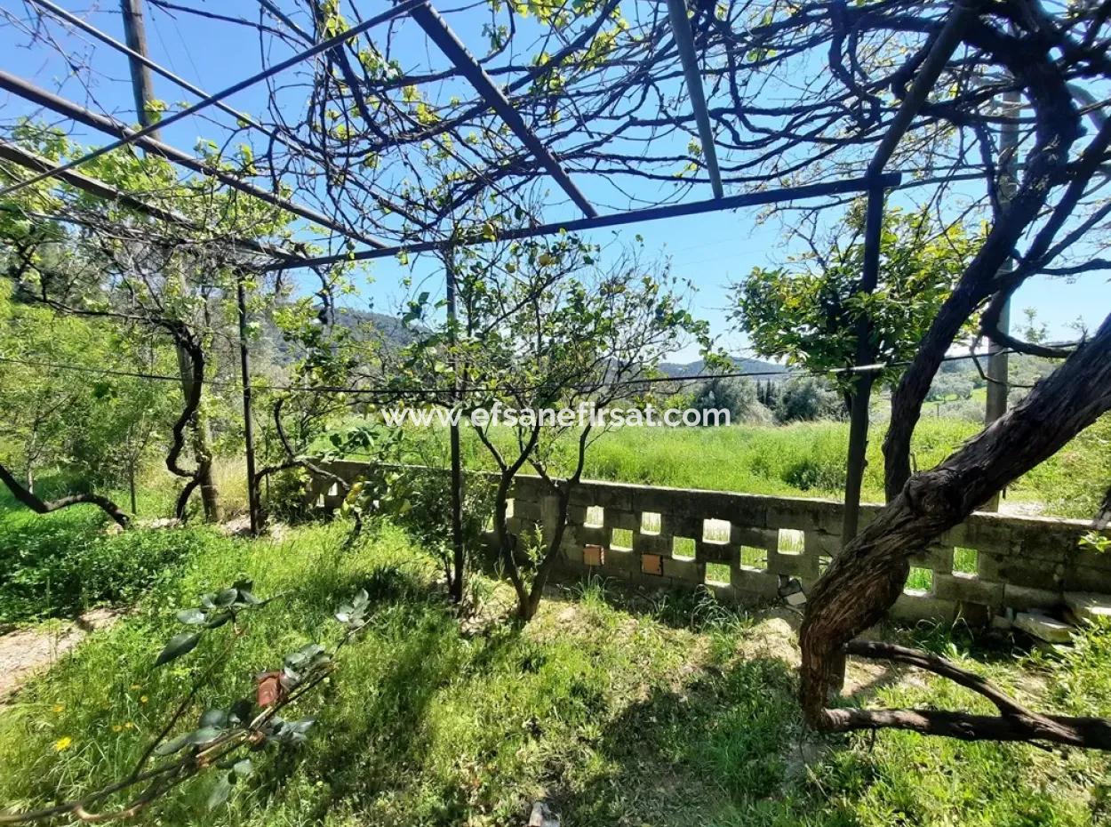 600 M2 Land And Detached House With Sea View For Sale In Ortaca Sarıgerme