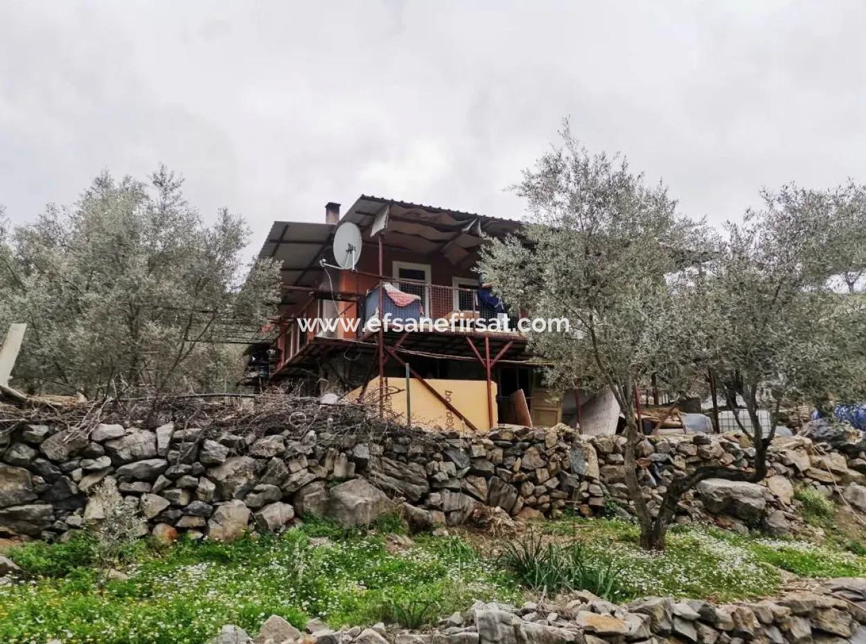 Detached Village House In Nature For Sale In Fethiye Gocek Taşbasi