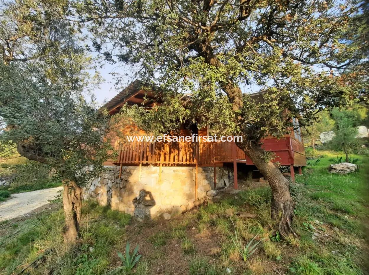 Mugla Ortaca Gökbel 1 +1-Item Detached House With Sea View Annual Rent