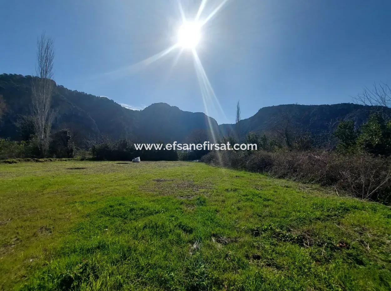 Ortaca Okçular 750 M2 Land With Mountain And Nature View In Marmarlıda For Sale