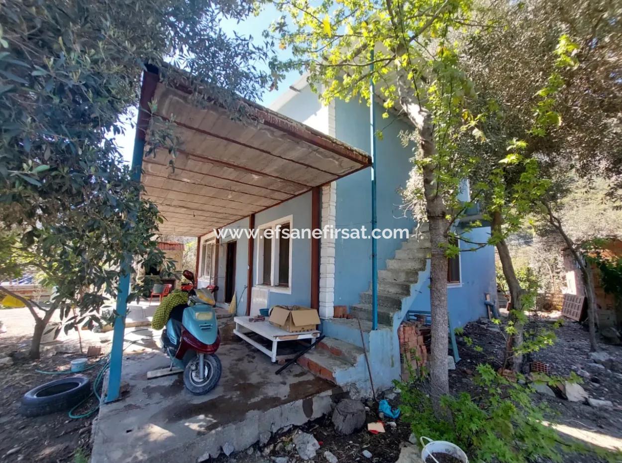 Mugla Ortaca Mergenli 2-Storey Garden House For Sale