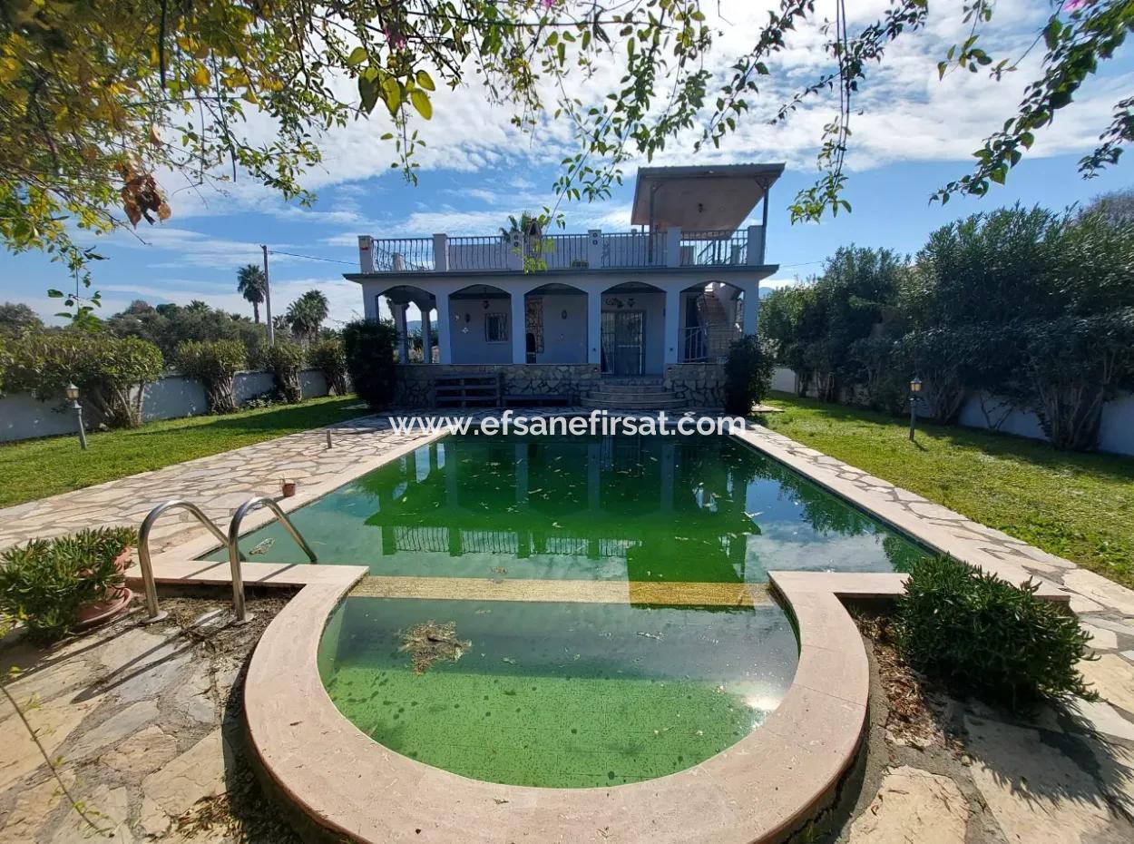 Muğla Dalyanda 579 M2 Detached Land Price Bargain 85 M2, 2 1 House For Sale