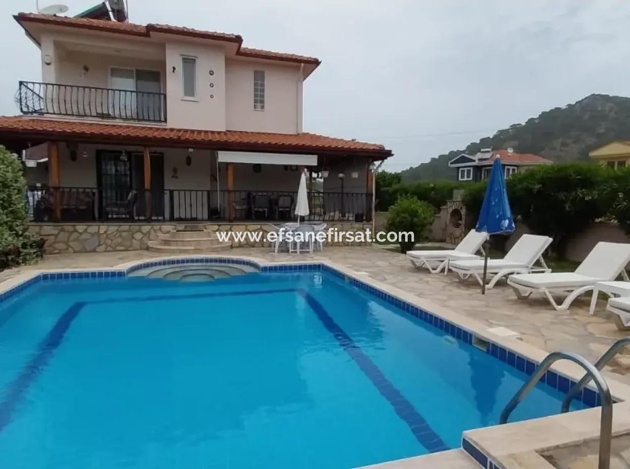 3 1 Villa With Swimming Pool On 580 M2 Detached Land In Dalyan, Muğla