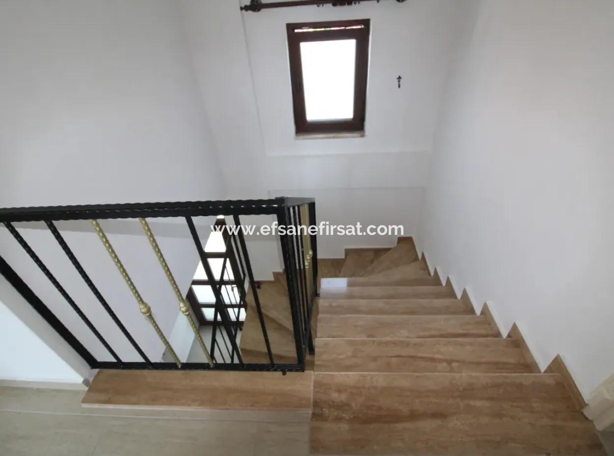 Furnished With Swimming Pool On 500 M2 Detached Plot In Dalyan, Earthquake Resistant 4 In 1 Duplex For Sale