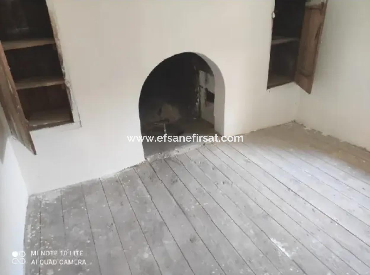 Stone Village House And 1042 M2 Detached Land For Sale On A 504 M2 Plot In Çameli, Cevizli