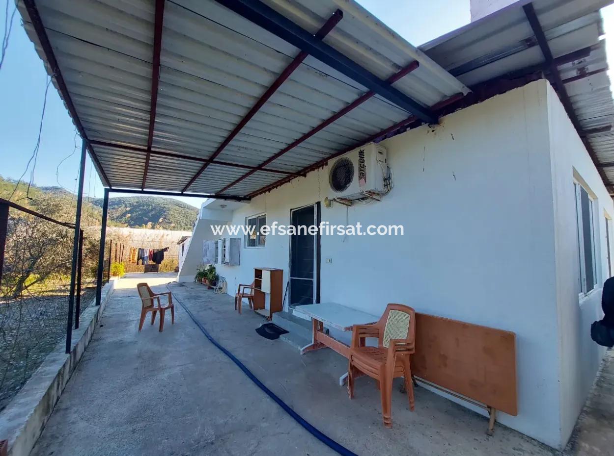 Ortaca Okçular 700M2 Land, 100 M2 2 1 Detached Unfurnished House For Rent