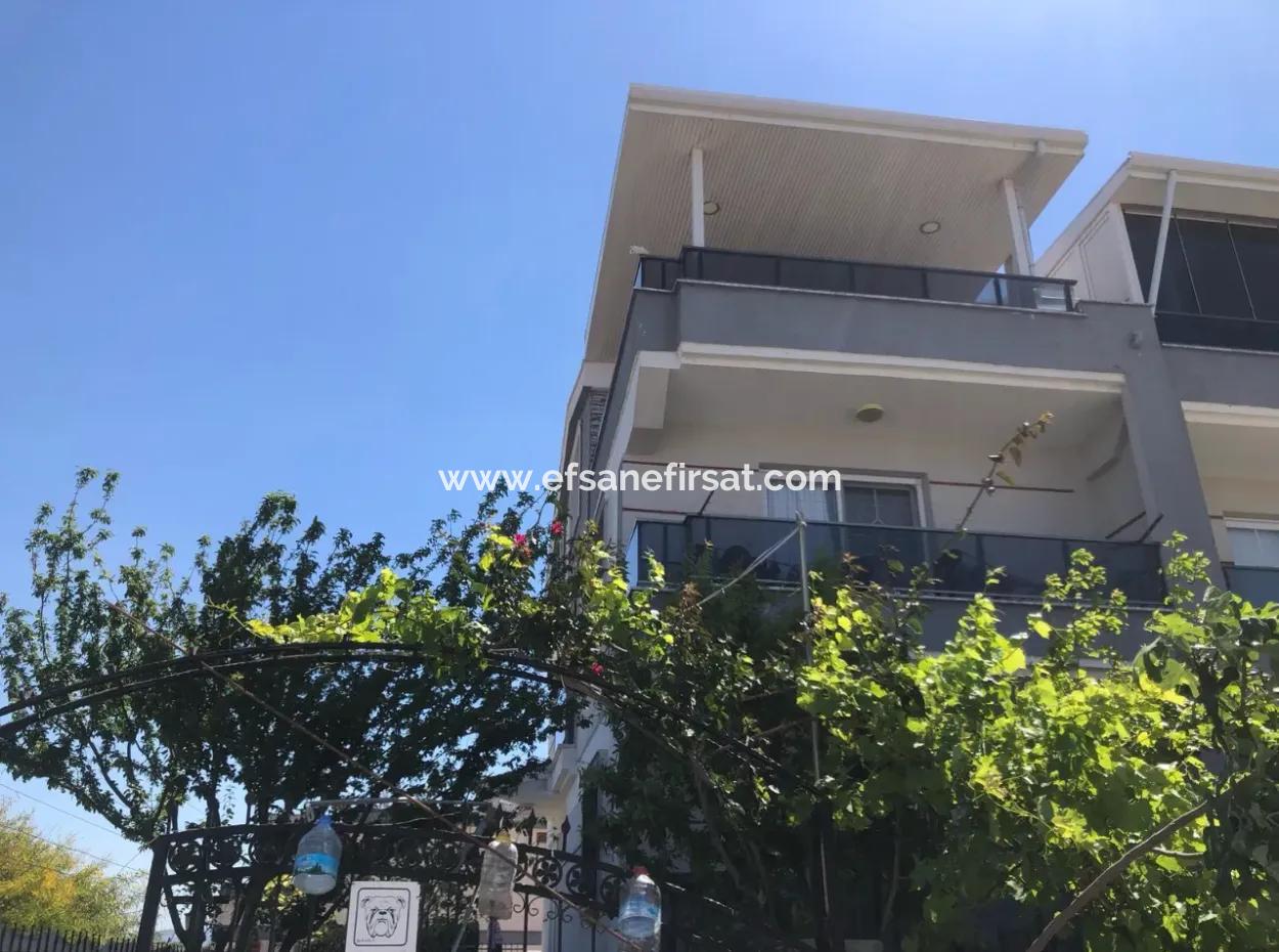 Didim Hisarda, 220 M2, 3 In 1 Duplex With Sea View For Sale Or Clearing With Land