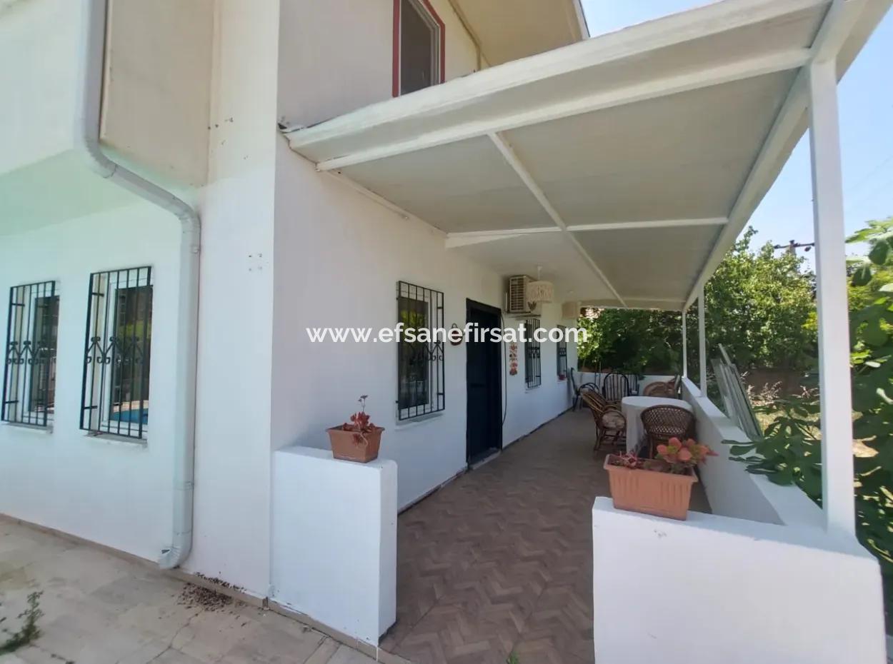 Mugla Dalyanda 70M2, 2 In 1, Furnished Ground Floor Apartment With Swimming Pool For Sale