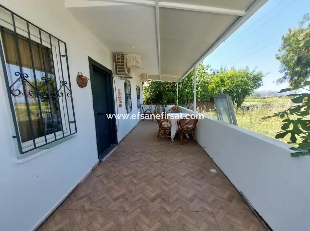 Mugla Dalyanda 70M2, 2 In 1, Furnished Ground Floor Apartment With Swimming Pool For Sale