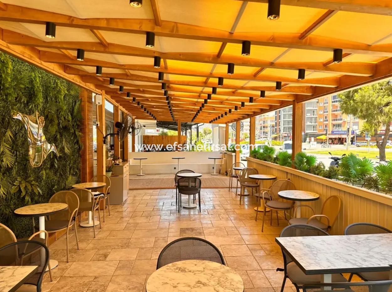 Luxury Cafe For Rent On The Busiest Street Of Ortaca.