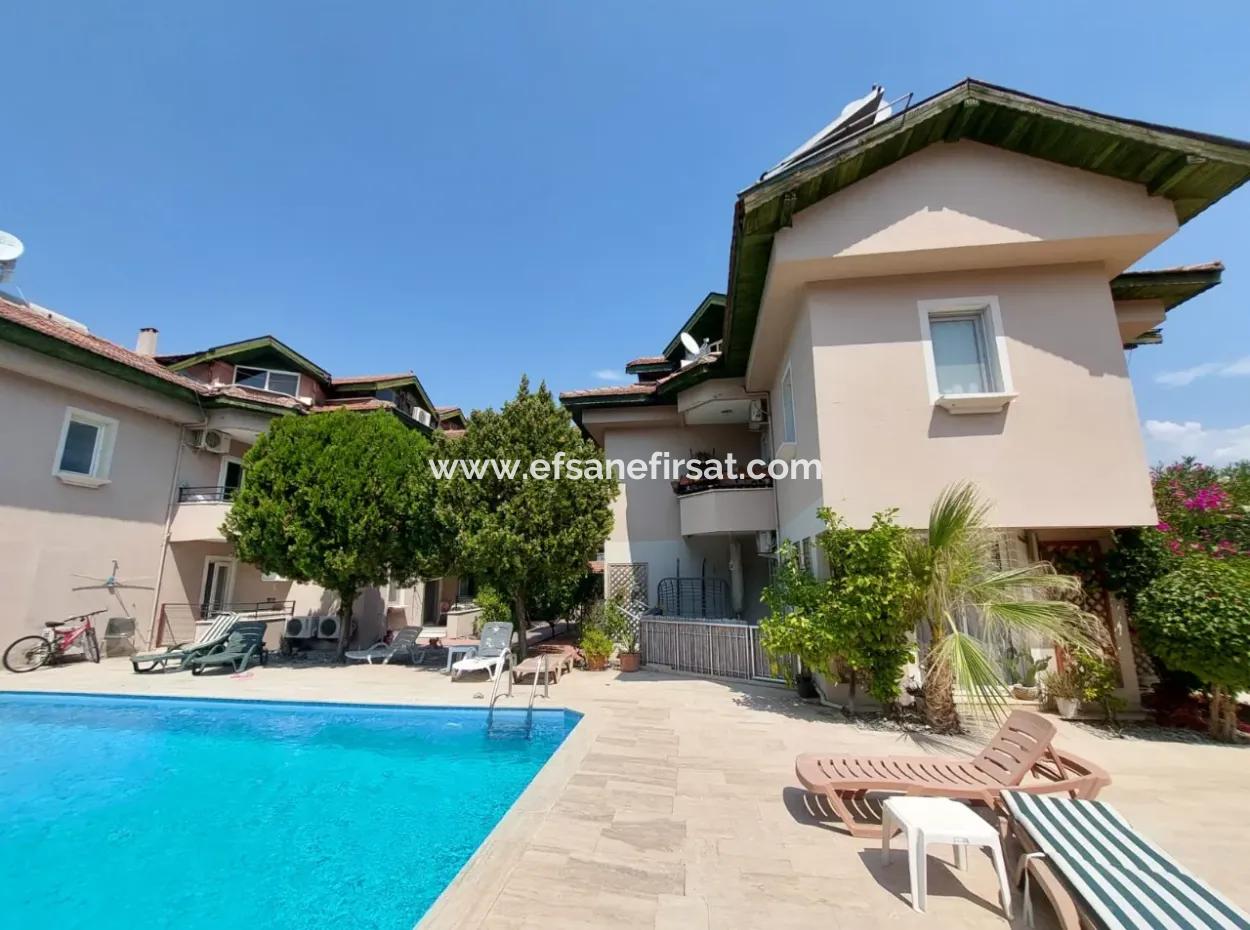 Muğla Ortaca Dalyanda Swimming Pool, Fully Furnished 1 1 Apartment For Rent
