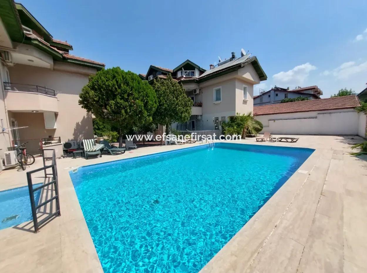 Muğla Ortaca Dalyanda Swimming Pool, Fully Furnished 1 1 Apartment For Rent