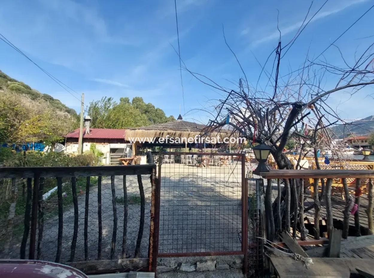 Köyceğiz Çandır Dalyan Canal Zero 865 M2 House And Restaurant For Sale