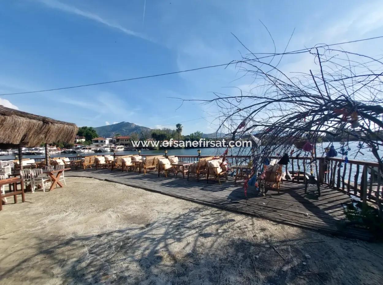 Köyceğiz Çandır Dalyan Canal Zero 865 M2 House And Restaurant For Sale