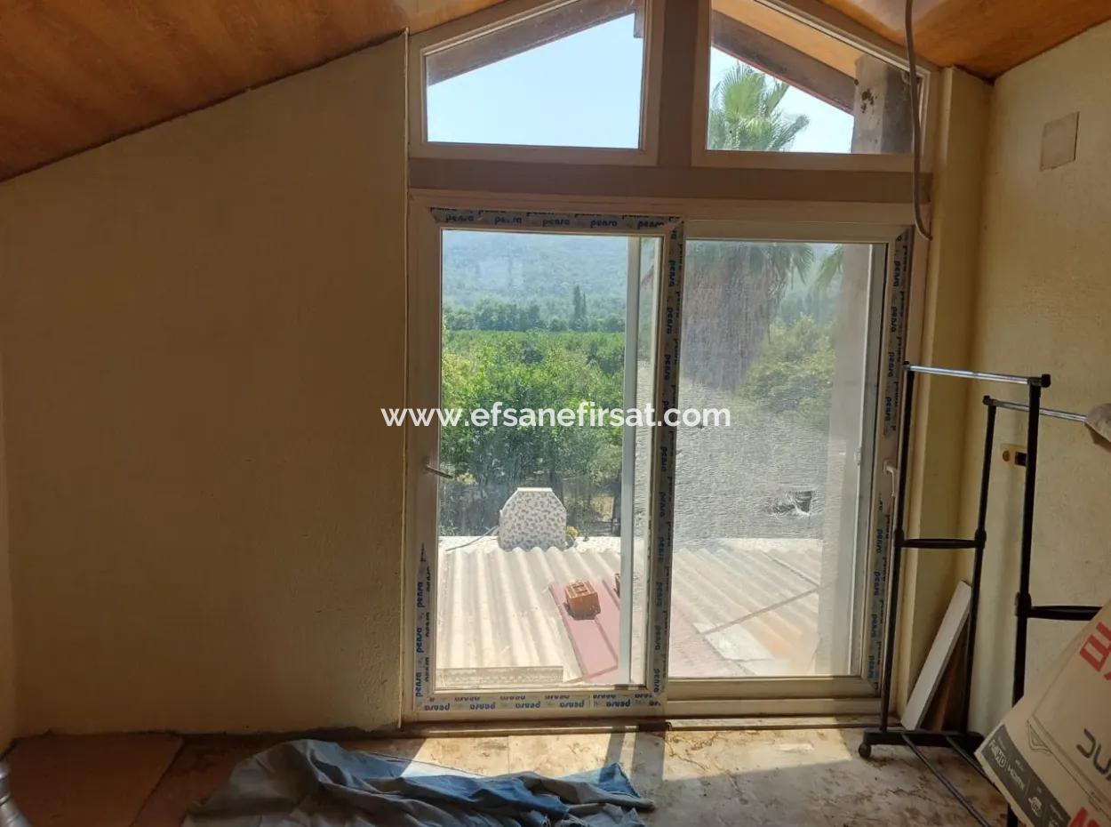 Detached House With Swimming Pool, Mountain And Nature View In Muğla Ortaca Okçular For Sale