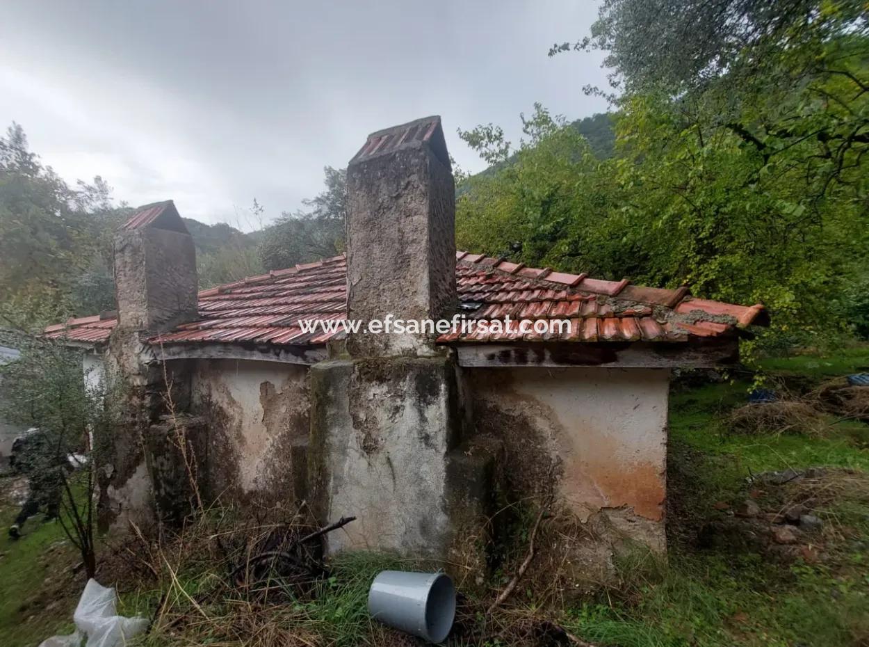 Village House With Title Deed For Sale In Nature In Muğla Fethiye İnlice