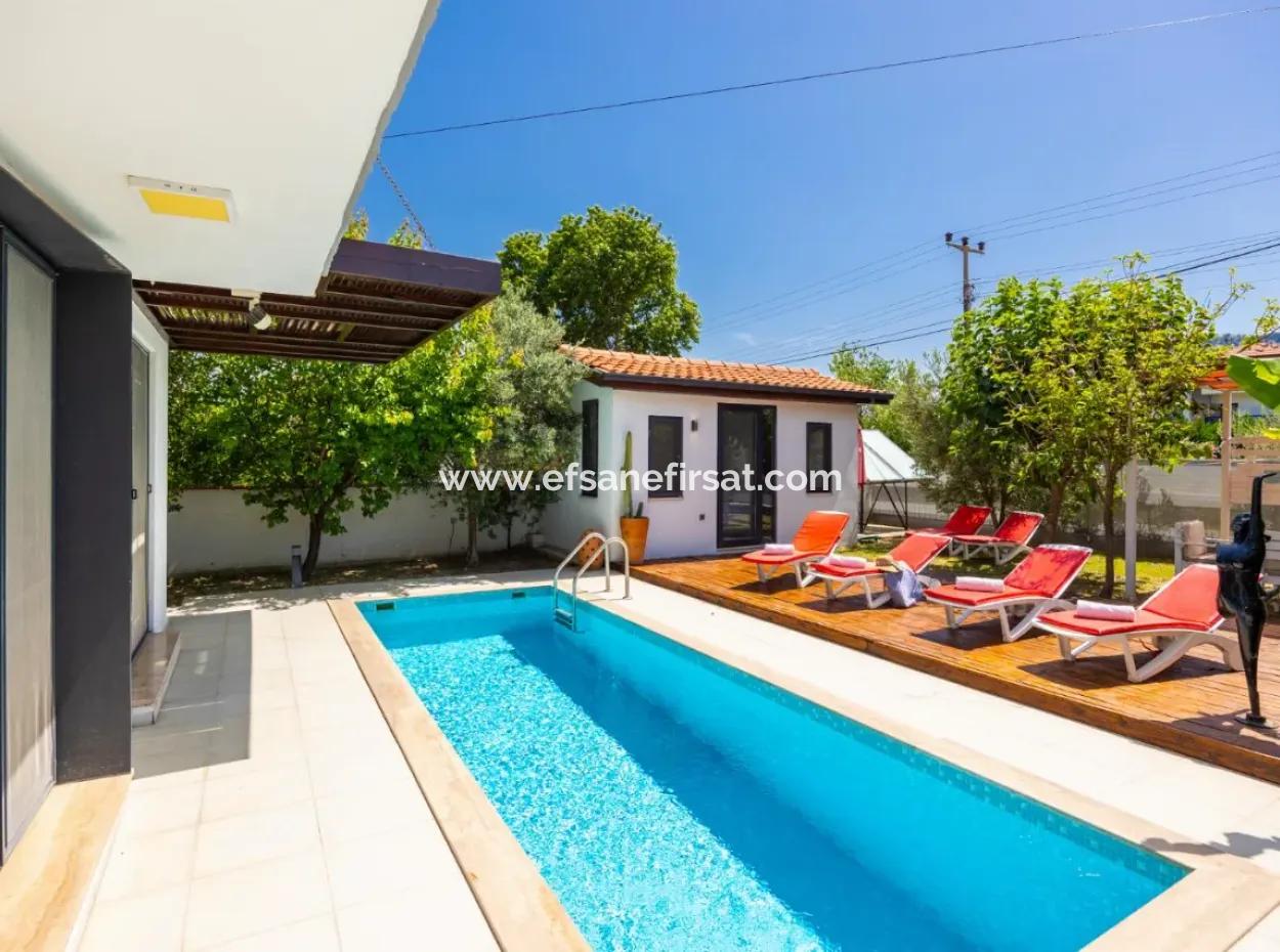 Furnished Luxury Villa With Swimming Pool In Dalyan For 6 Months Rent