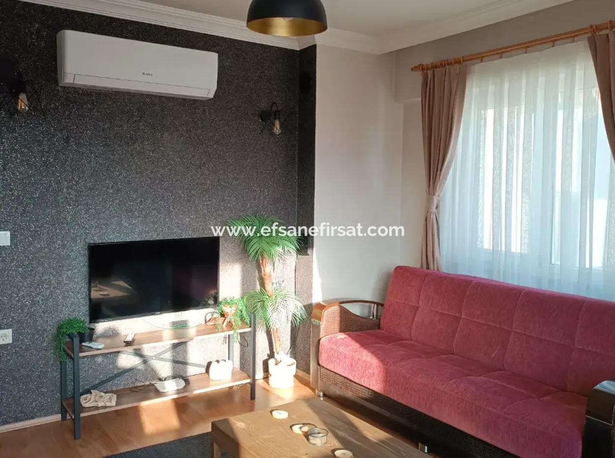 1 1 Fully Furnished Flat For Rent In Ortaca Center