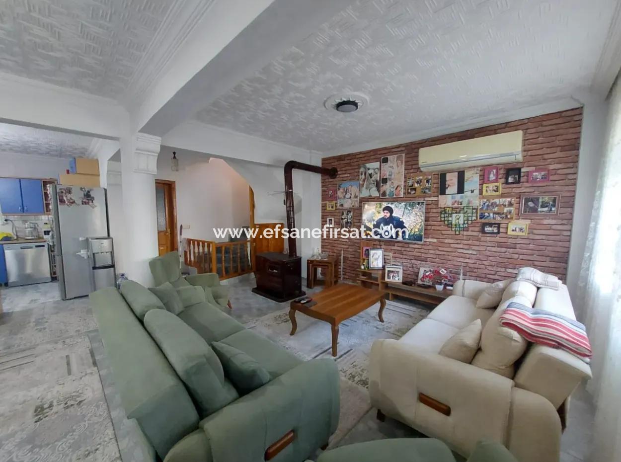 A House With 4 1 And 3 1 Swimming Pools On 645 M2 Land In Ortaca Kemaliye Is For Sale Or Exchange.