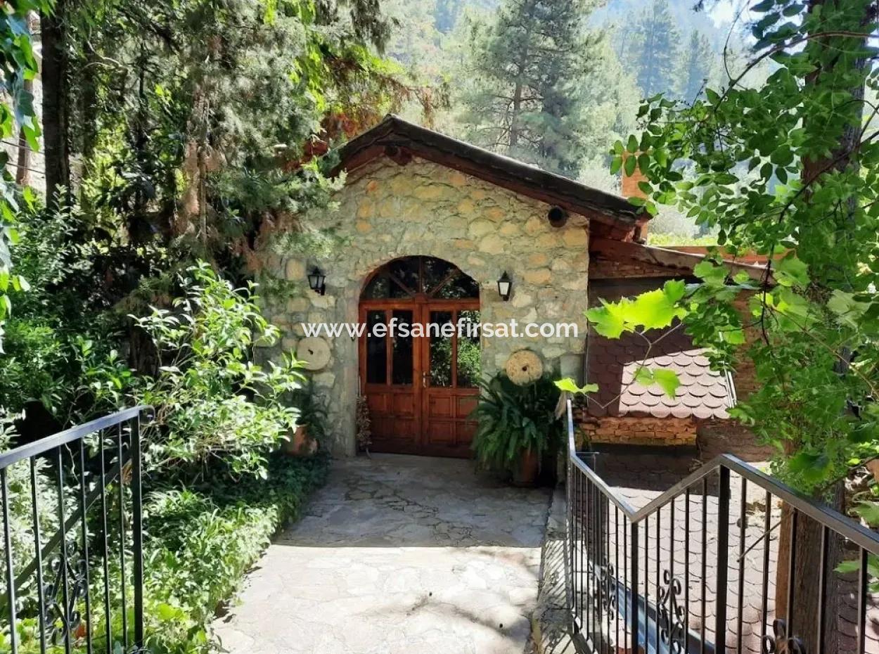 Fethiye Faralya Natural And Stone Boutique Hotel For Sale With Full Equipped And Certified