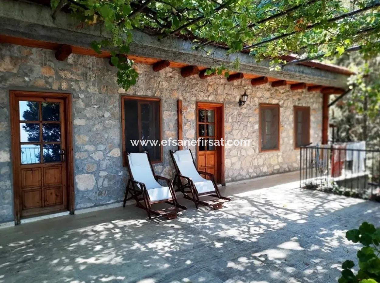 Fethiye Faralya Natural And Stone Boutique Hotel For Sale With Full Equipped And Certified