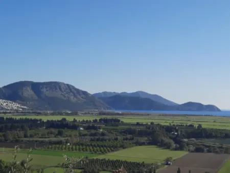 9695M2 Sea And Plain View Field For Sale In Ortaca Fevziye