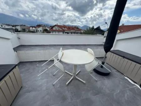 Fethiye Foça Calisda 680M2 Plot With Zero Swimming Pool 160M2, 4 In 1 Roof Duplex For Sale