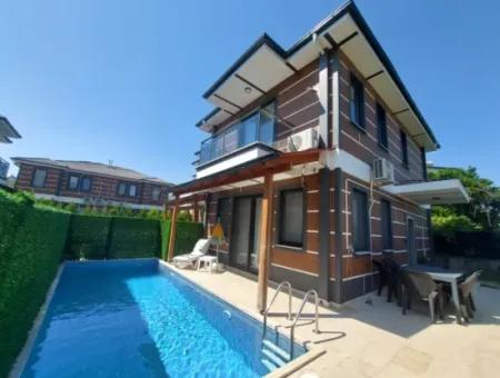 Duplex With Detached Swimming Pool In Muğla Dalyan Complex For Sale
