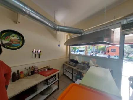 Door Customer Ready In Muğla Dalyan Center Fast Food For Rent