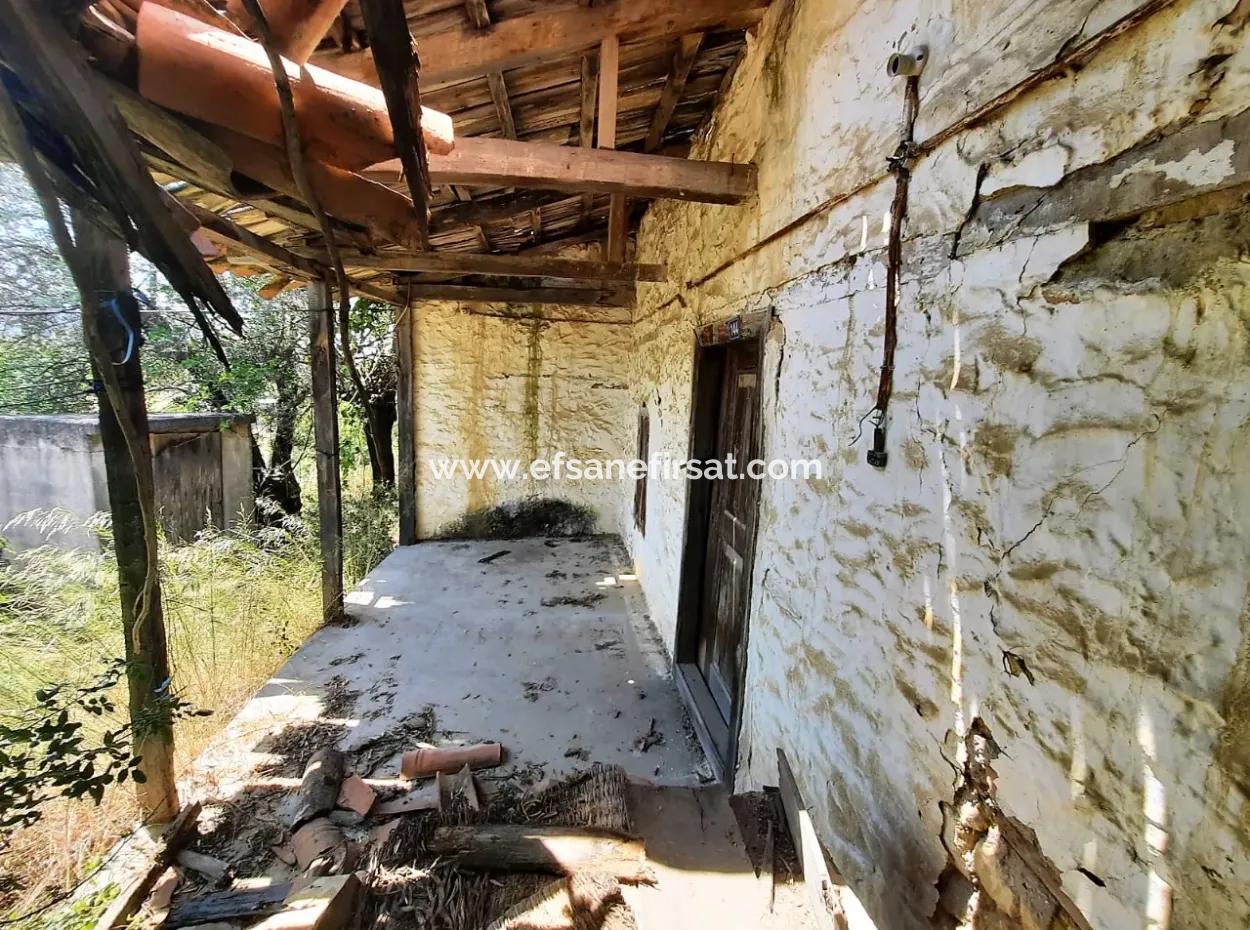 Muğla Ula Ataköyde Satılık Kelepir 725 M2 İmarlı Arsa Ve Köy Evi