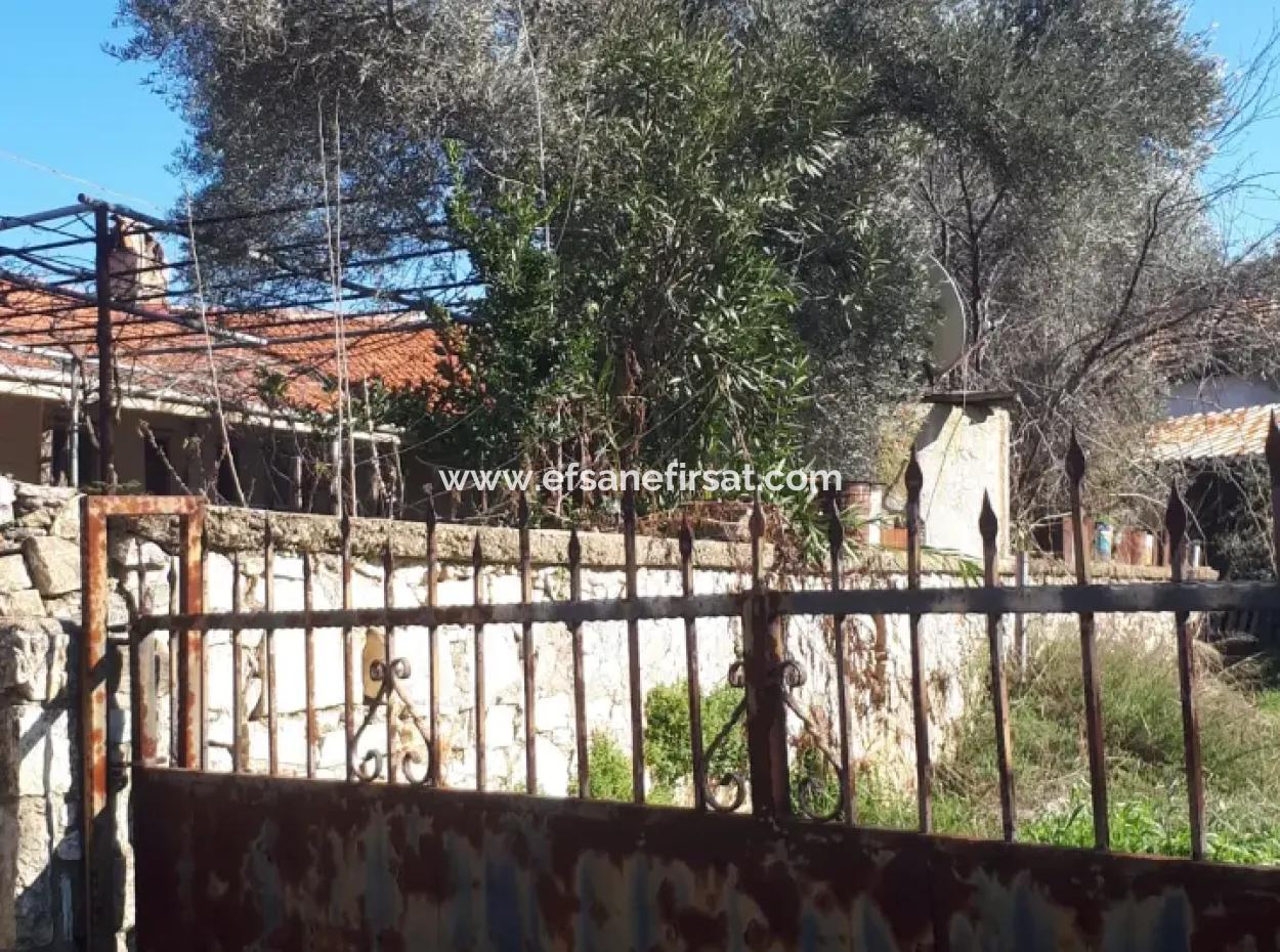 Denizli Kızılağaçta 545 M2 İmarlı Arsada Satılık Köy Evi