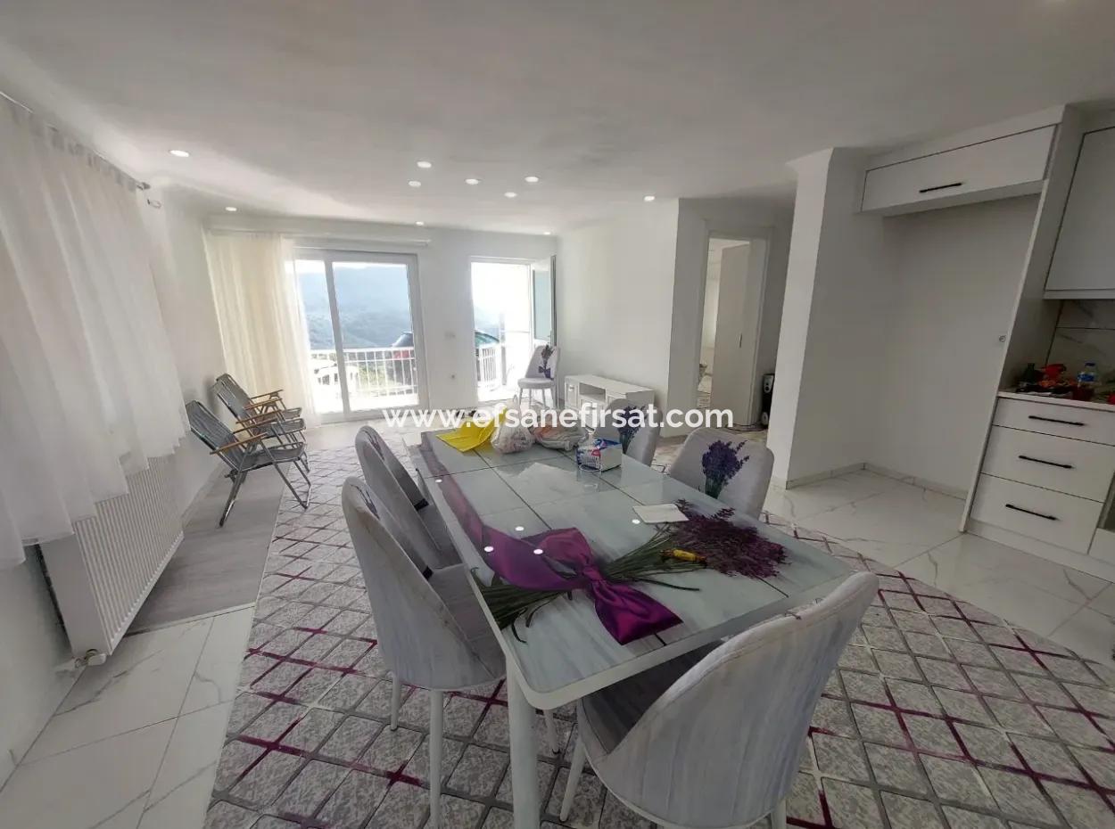 Ortaca Gökbelde Göl Manzaralı Sıfır 1+1 Kiralık Eşyalı Daire