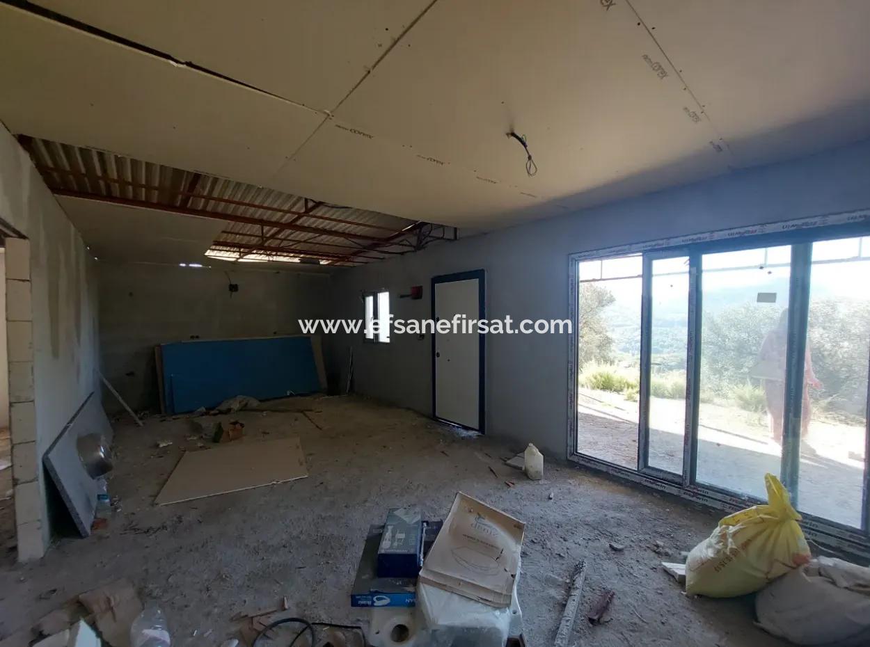 Ortaca Gökbel De  763 M2 Arazide, Kaba İnşaat 70 M2, 2+1 Prefabrik Ev Satılık