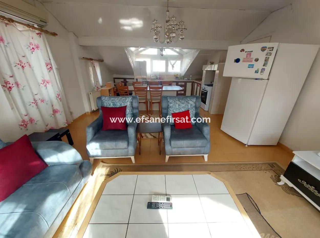 Muğla Dalyan Merkezde Eşyalı 2+1, 70M2,  Çatı Katı Daire Kiralık