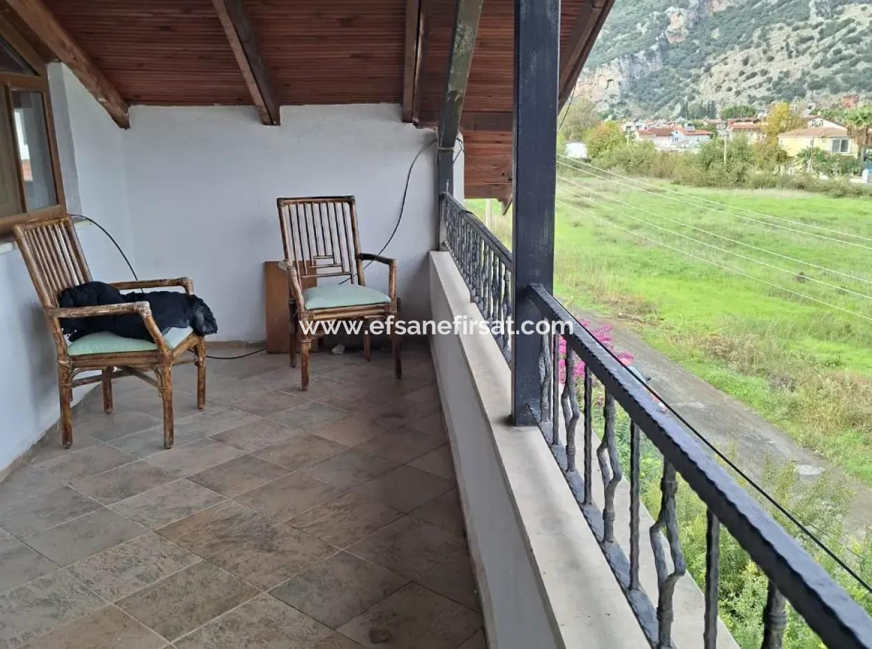 Muğla Ortaca Dalyan 1+1  Eşyasız Yüzme Havuzlu Çatı Katı Daire Yıllık Kiralık