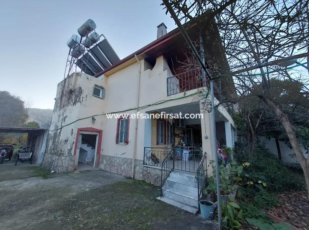 Ortaca Marmarlıda Bahçeli 150 M2, 3+1 Üst Kat Eşyasız Daire Kiralık