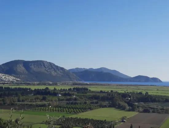 Ortaca Fevziyede 9695M2 Deniz Ve Ova Manzaralı Tarla Satılık