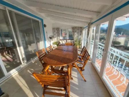 Muğla Dalyan Gökbelde Deniz Manzaralı Müstakil Eşyalı Villa Kiralık