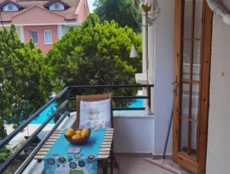 Muğla Ortaca Dalyanda Yüzme Havuzlu, Full Eşyalı 1+1 Daire Kiralık